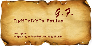 Gyárfás Fatima névjegykártya